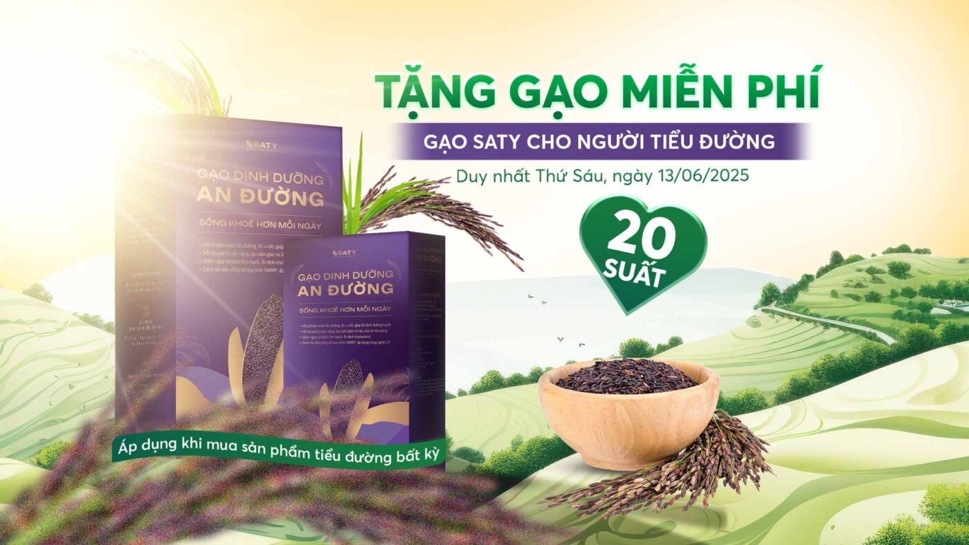 Tặng gạo an đường cho người bệnh tiểu đường